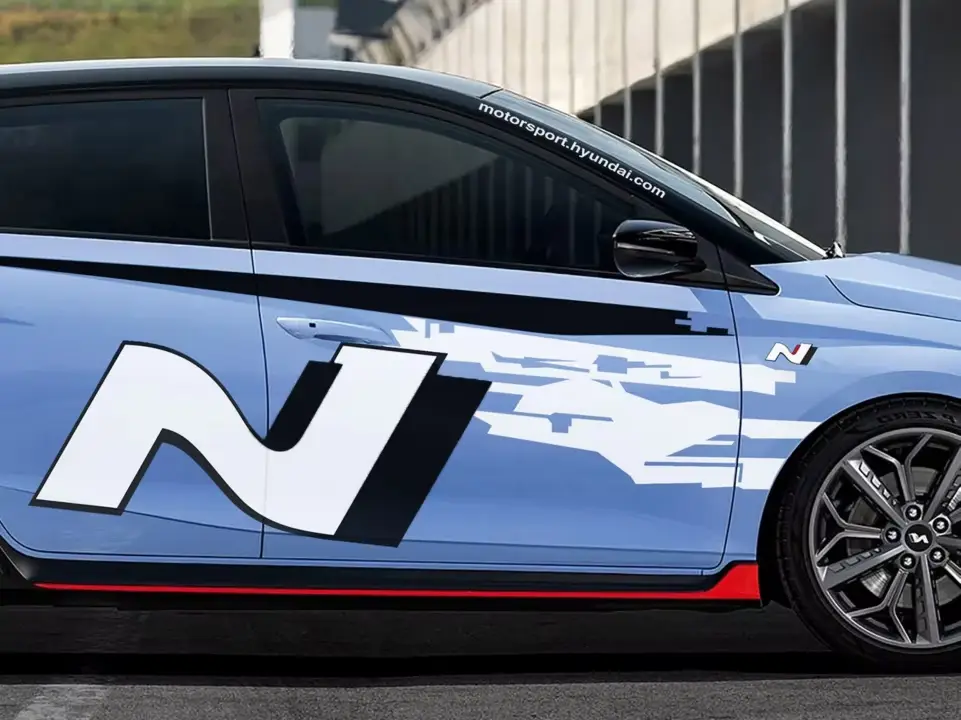 Hyundai Rallye2Dekorset für dynamisches Fahrzeugstyling